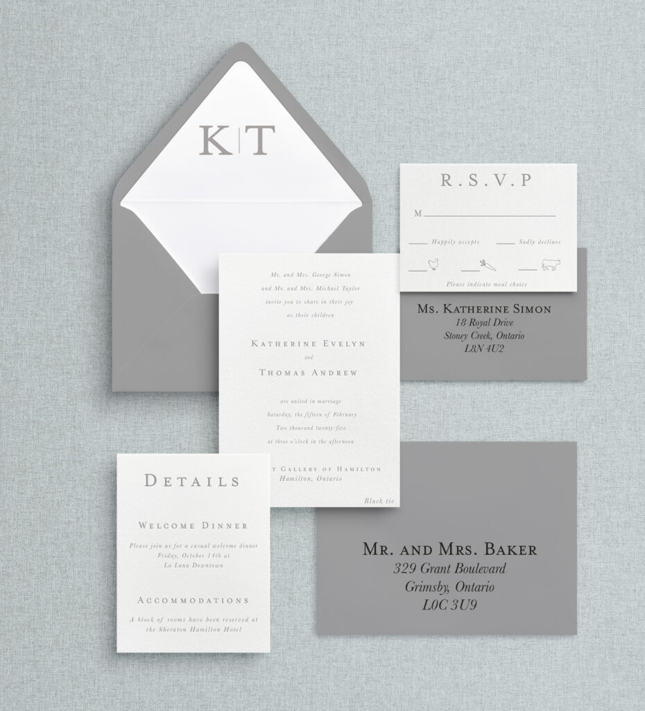 letterpress wedding invitation; luxury letterpress wedding