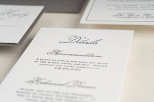 Letterpress printing process at Someday Press - hand-mixed inks and cotton paper wedding invitations Canada